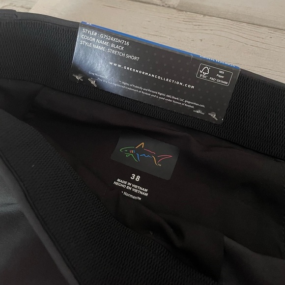 Greg Norman Performance Shorts Sz 38 Black  Golf Men’s - Picture 3 of 7